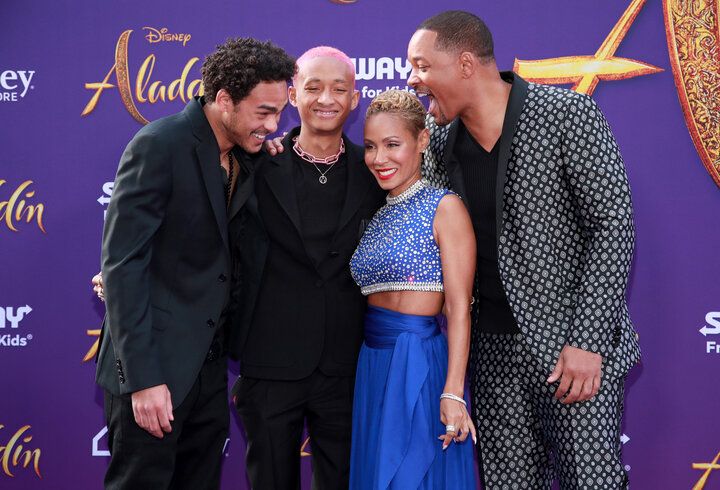 Will Smith is possibly making fun of Jaden for being so late.