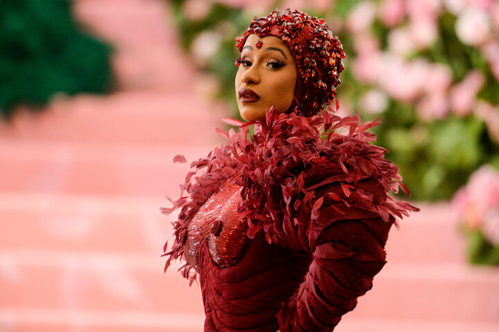 Cardi B attends the 2019 Met Gala celebrating Camp: Notes on Fashion at Metropolitan Museum of Art on May 6.