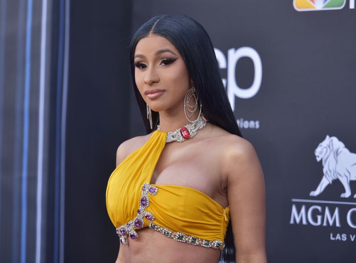 Cardi B arrives at the Billboard Music Awards on May 1 at the MGM Grand Garden Arena in Las Vegas.