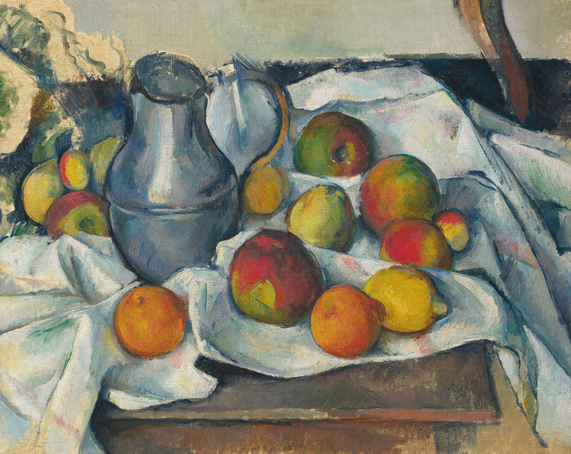 Paul Cezanne - Bouilloire et fruits