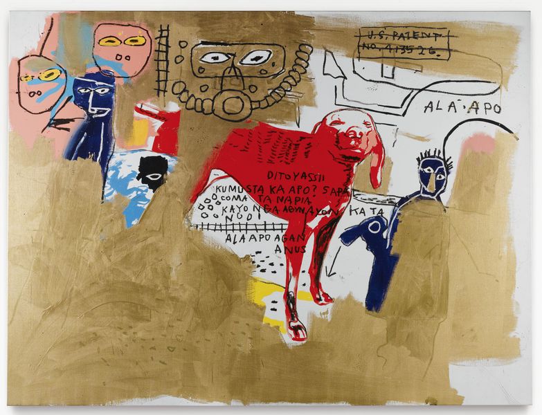 Jean-Michel Basquiat and Andy Warhol - Dog, 1984