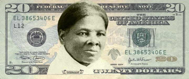 A rendering of Harriet Tubman on the $20, via Womenon20s.org