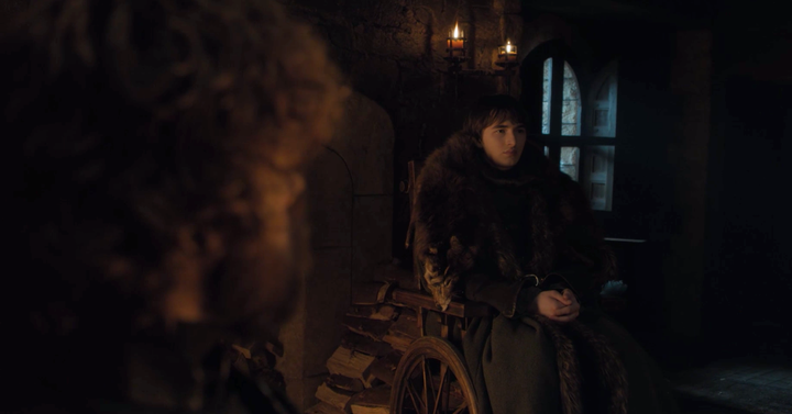Tyrion talks with Bran in Season 8, Episode 2.