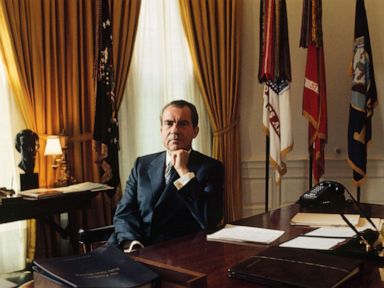 PHOTO: Richard Nixon in the Oval Office. 