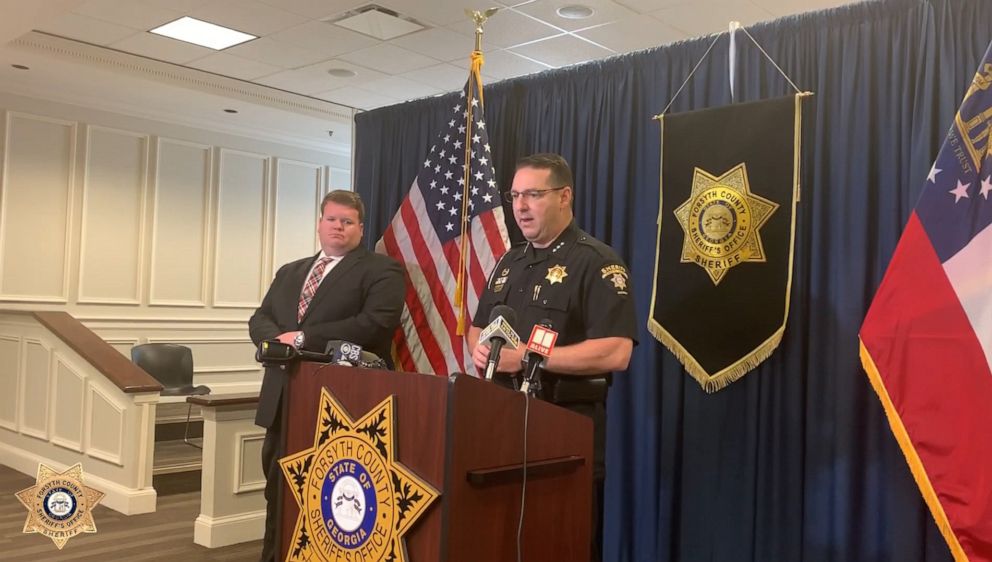 PHOTO: Sheriff Ron Freeman of the Forsyth County Sheriffs Office speaks at a press conference regarding an infant that was found in Georgia, June 7, 2019.