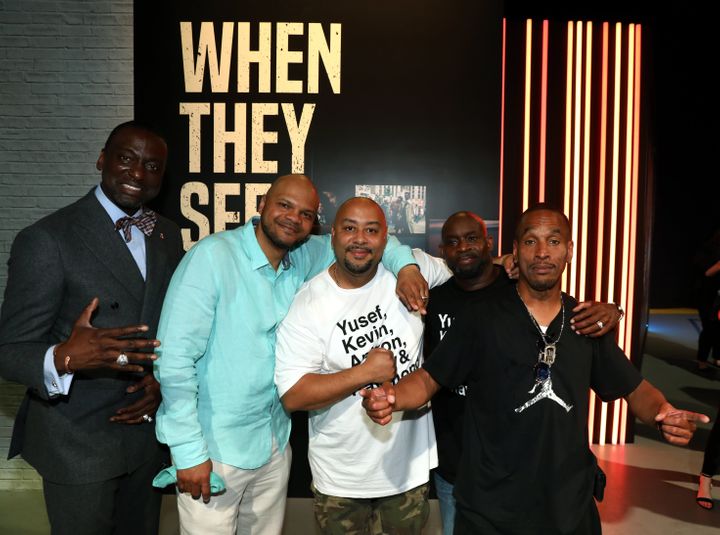 Yusef Salaam, Kevin Richardson, Raymond Santana, Anton McCray and Korey Wise attend a Netflix event for "When They See Us" at