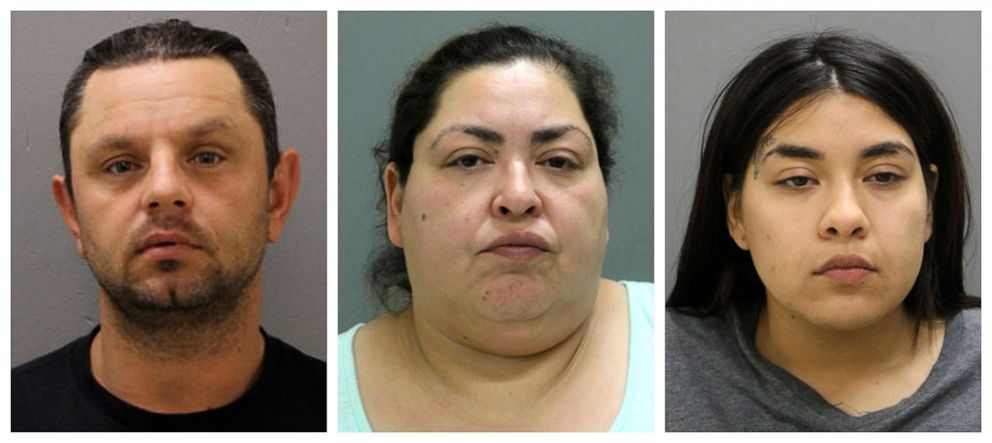 PHOTO: From left, Pioter Bobak, 40; Clarisa Figueroa, 46; and Desiree Figueroa, 24.