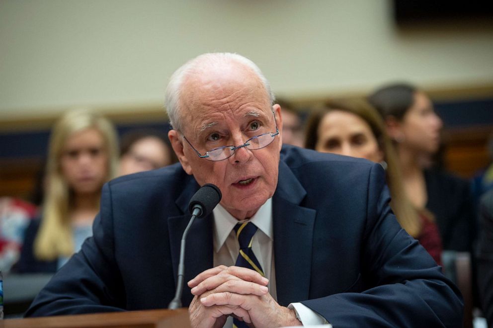 PHOTO: Former White House counsel John Dean speaks at a House Judiciary Committee hearing titled Lessons from the Mueller Report: Presidential Obstruction and Other Crimes, on June 10, 2019. 