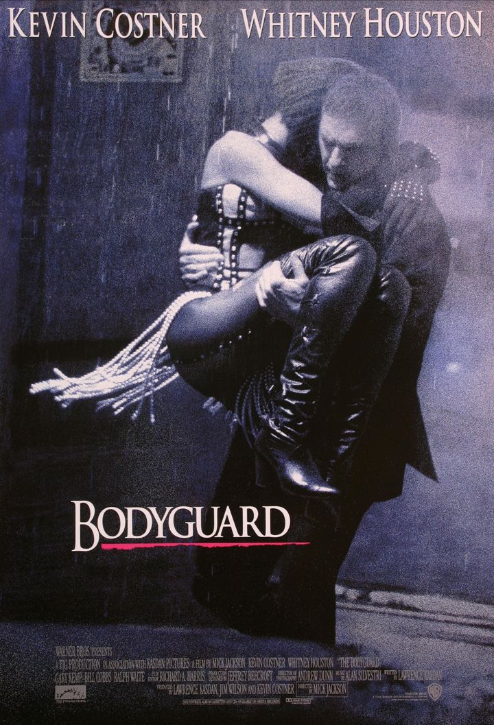 The poster for 1992&rsquo;s &ldquo;The Bodyguard&rdquo; starring Kevin Costner and Whitney Houston.
