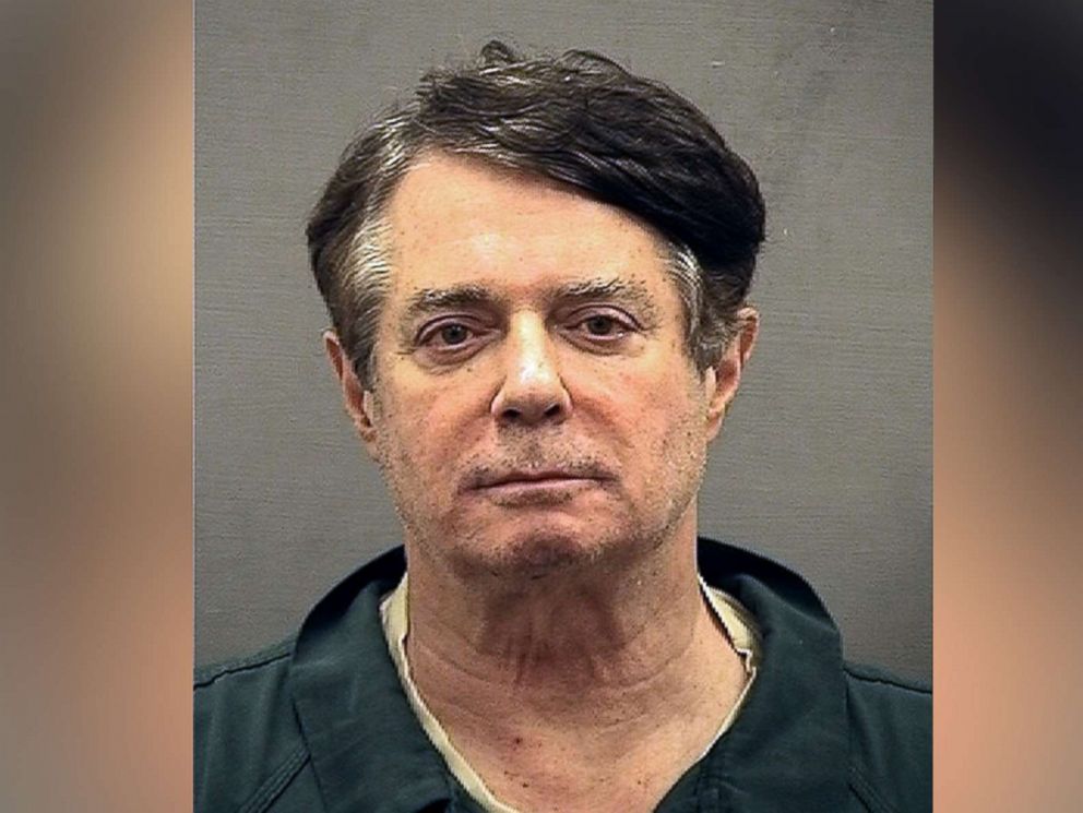 PHOTO: Paul Manafort in a booking photo released by the Alexandria (Va.) Sheriffs Office, July 12, 2018.