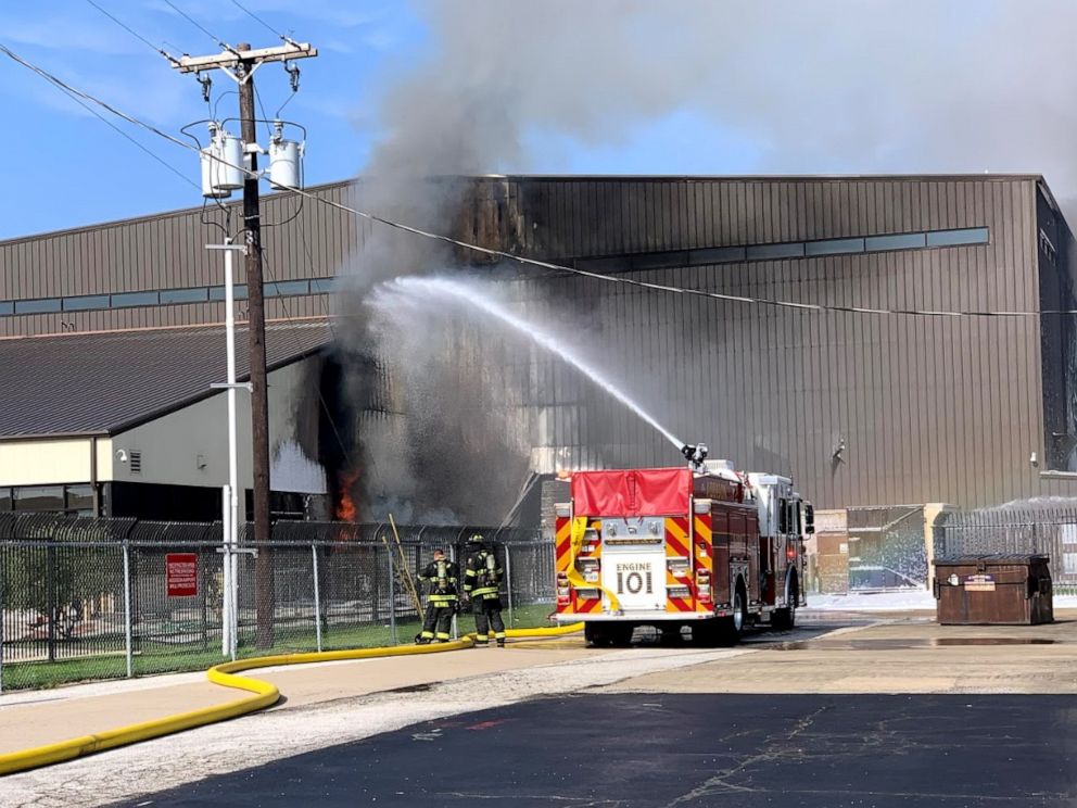 PHOTO: Authorities responded to a deadly plane crash and subsequent fire in Addison, Texas, on Sunday, June 30, 2019.