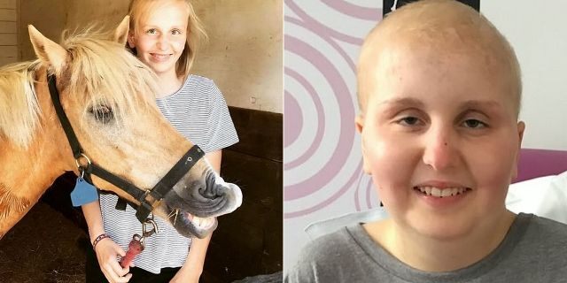 Asbury, left before being diagnosed, and right during treatment, said her doctors were quick to relate her symptoms to her sister's mental health issues.