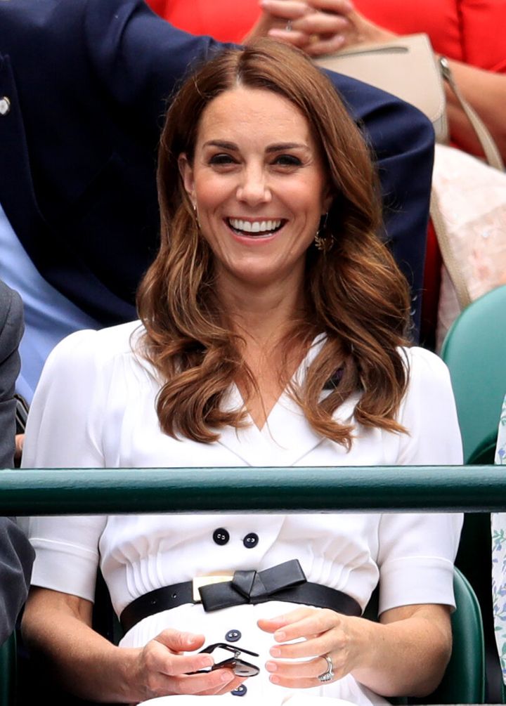 All smiles from the duchess!&nbsp;