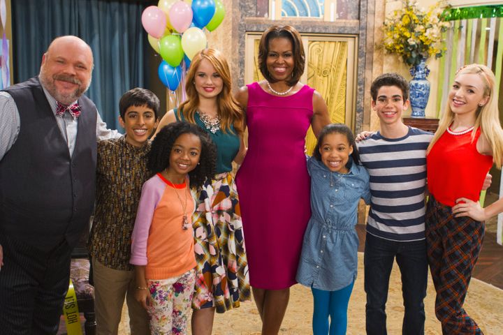 Former first lady Michelle Obama also met Boyce on the set of "Jessie."