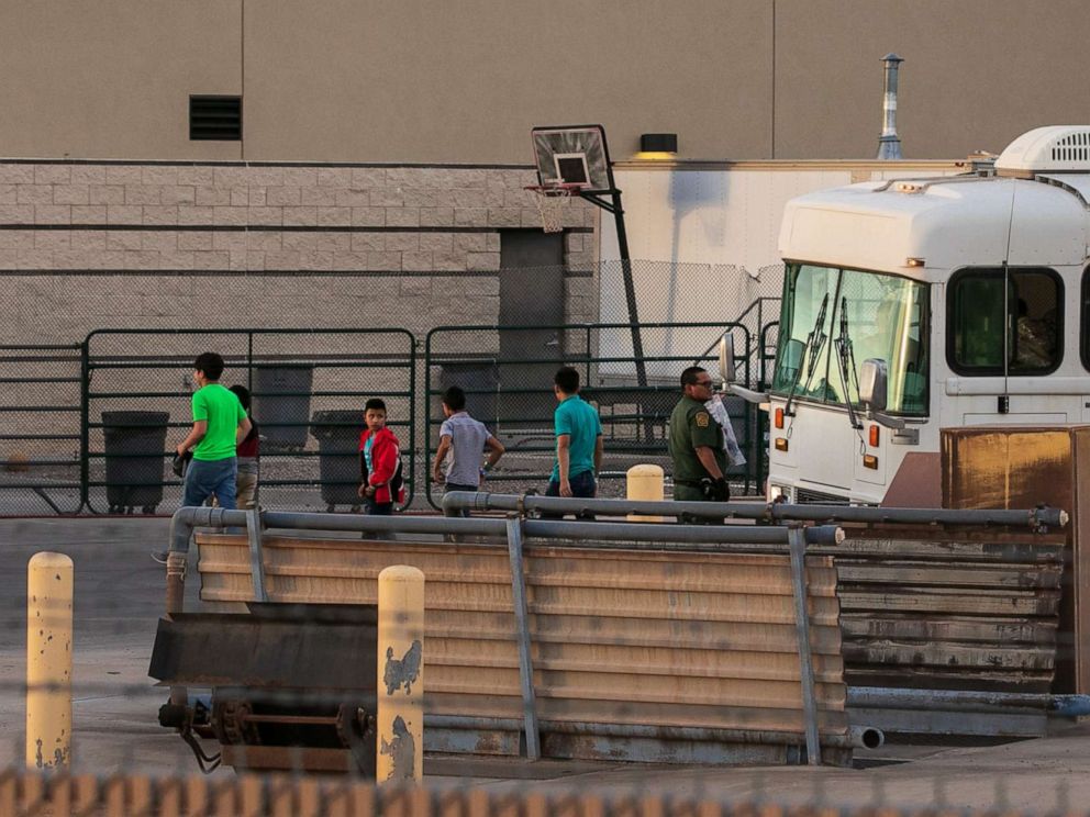 PHOTO: Boys are dropped off at the Border Patrol station in Clint, Texas, July 4, 2019.