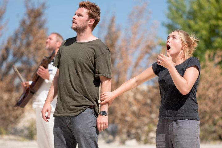 Jack Reynor and Florence Pugh in "Midsommar."