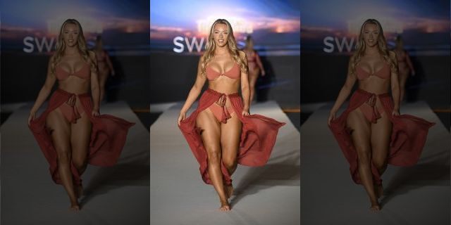 Camille Kostek walks the runway at Miami Swim Week At W South Beach at WET poolside lounge at W South Beach on July 14, 2019. (Photo by Frazer Harrison/Getty Images for Sports Illustrated)