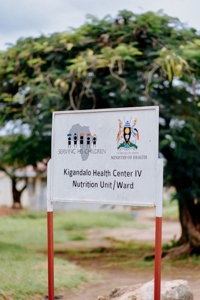 PHOTO: A sign for the nutrition unit run by Serving His Children in partnership with Ugandas Health Ministry at the Kigandalo Health Center IV, Mayuge district, Uganda, May 2018.