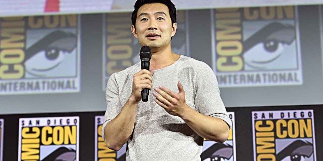 Simu Liu of Marvel Studios' "Shang-Chi and the Legend of the Ten Rings" speaks at the San Diego Comic-Con International 2019 Marvel Studios Panel in Hall H on July 20, 2019. He called his casting the "craziest dream."