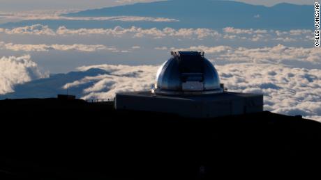 A telescope at the summit of Hawaii&#39;s Mauna Kea on Sunday, July 14, 2019.