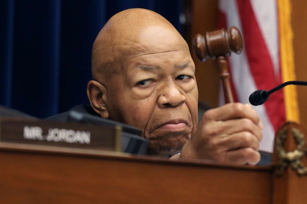 PHOTO:House Oversight and Government Reform Committee Chairman Elijah Cummings (D-MD) holds his gavel as he presides over a hearing on drug 