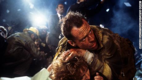 Bonnie Bedelia and Bruce Willis in a scene from &#39;Die Hard&#39;
