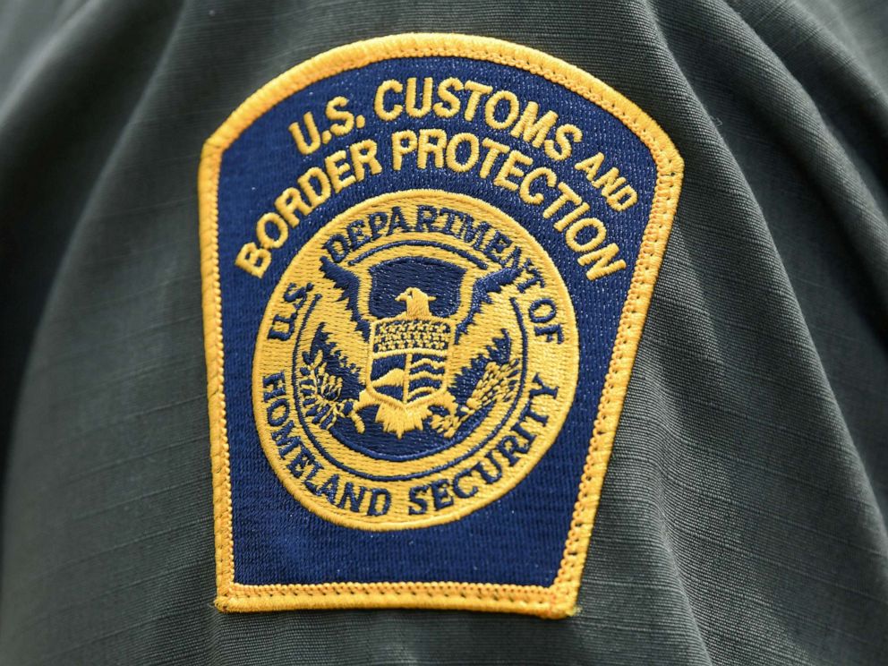PHOTO: A U.S. Customs and Border Protection patch is seen on the arm of a U.S. Border Patrol agent in Mission, Texas, July 1, 2019.