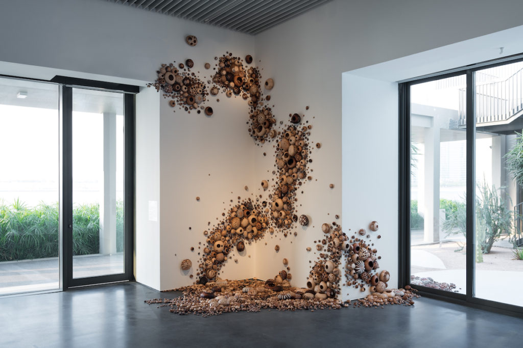 Installation view of "Second Hand," 2019, at Jameel Arts Centre, Dubai