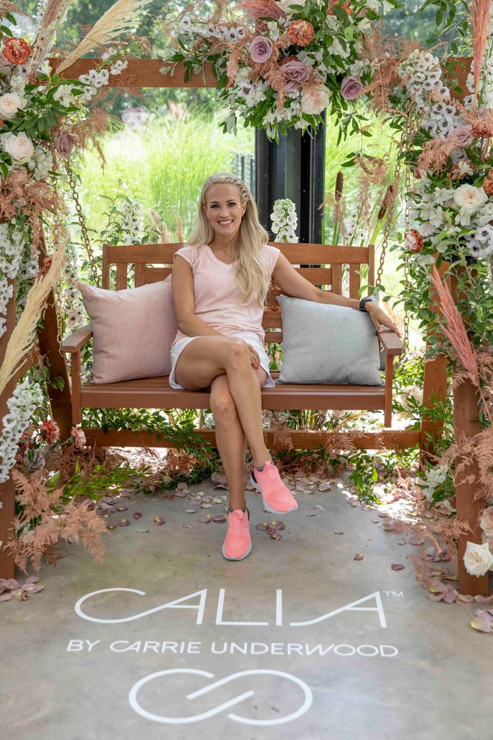 Underwood hosted her CALIA by Carrie Underwood Summer House event to showcase the line's swimwear collection on July 16 in Ea