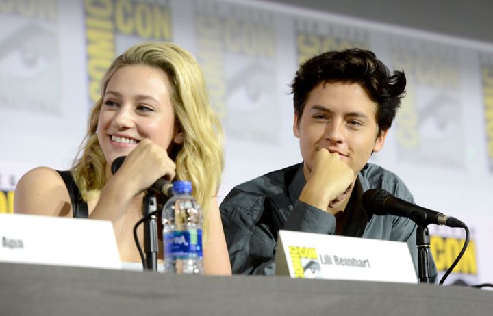Cole Sprouse and Lili Reinhart attend a Comic-Con panel in San Diego over the weekend.