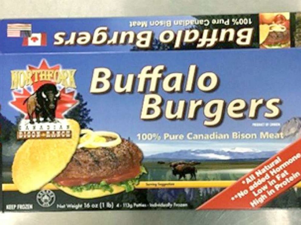 PHOTO: Northfork Bison Distributions Inc. of St. Leonard, Quebec is recalling its Bison Burgers & Bison Ground because they have the potential to be contaminated with E. coli: O121 and O103. 