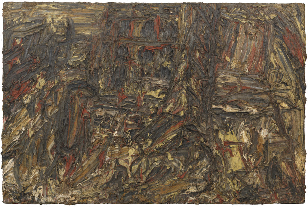 Leon Kossoff, 'Shell Building Site,' 1962, oil on board