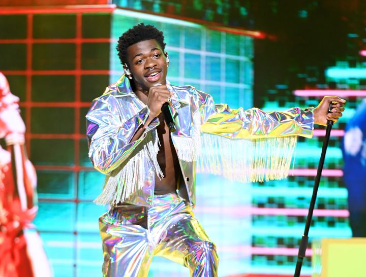 Lil Nas X performs onstage during Internet Live By BuzzFeed in New York City.