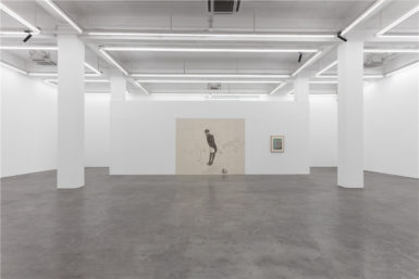 Installation view of Zhang Hui's 2018 exhibition at Long March Space.