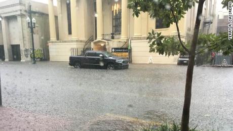 New Orleans floods ahead of a possible hurricane 
