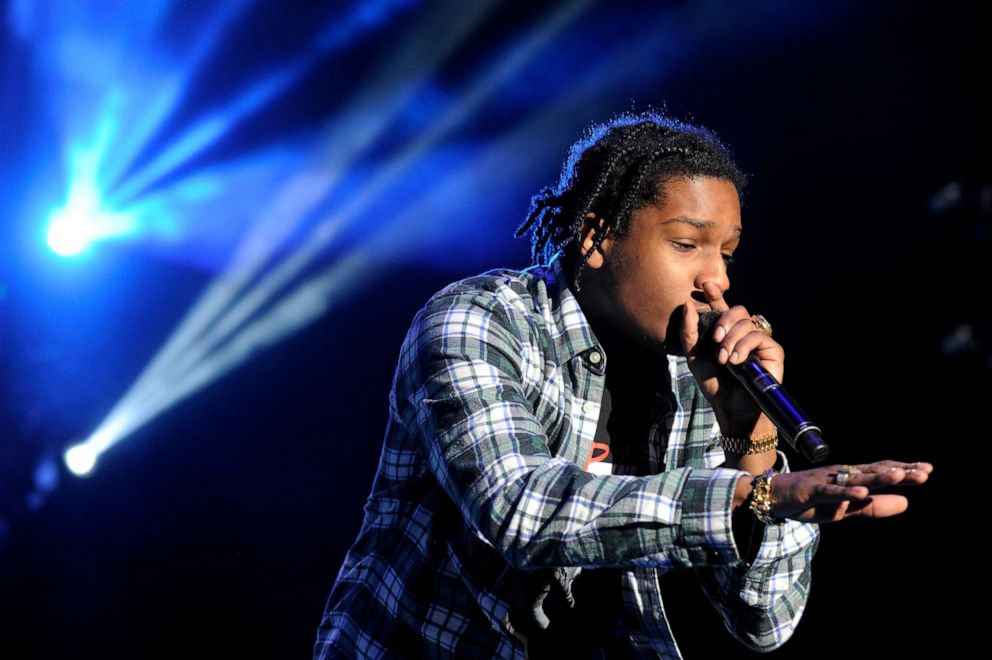 PHOTO: A$AP Rocky performs at Fiddlers Green Amphitheatre in Denver, Colorado, April 20, 2015.