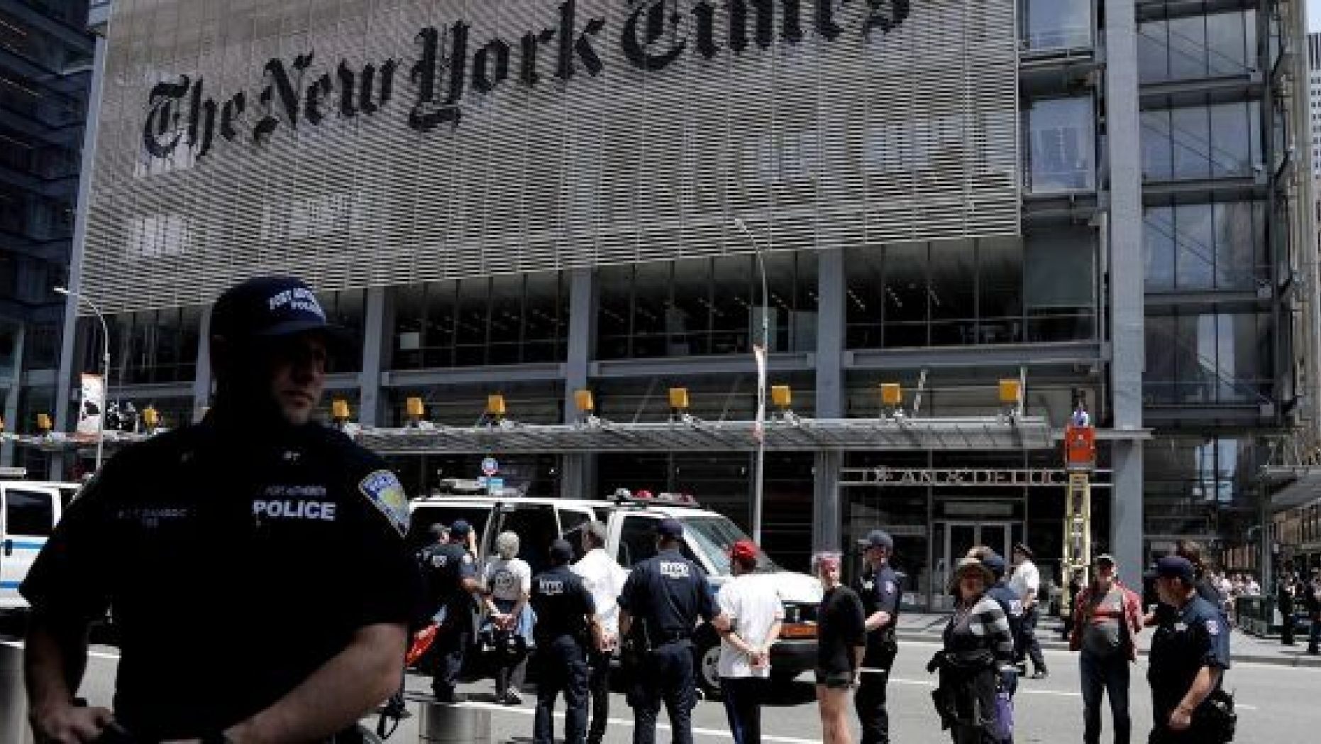 New York Times staffers “argue that the myth of America as the greatest nation on earth is at best outdated and at worst, wildly inaccurate” in new video. (AP Photo/Julio Cortez)