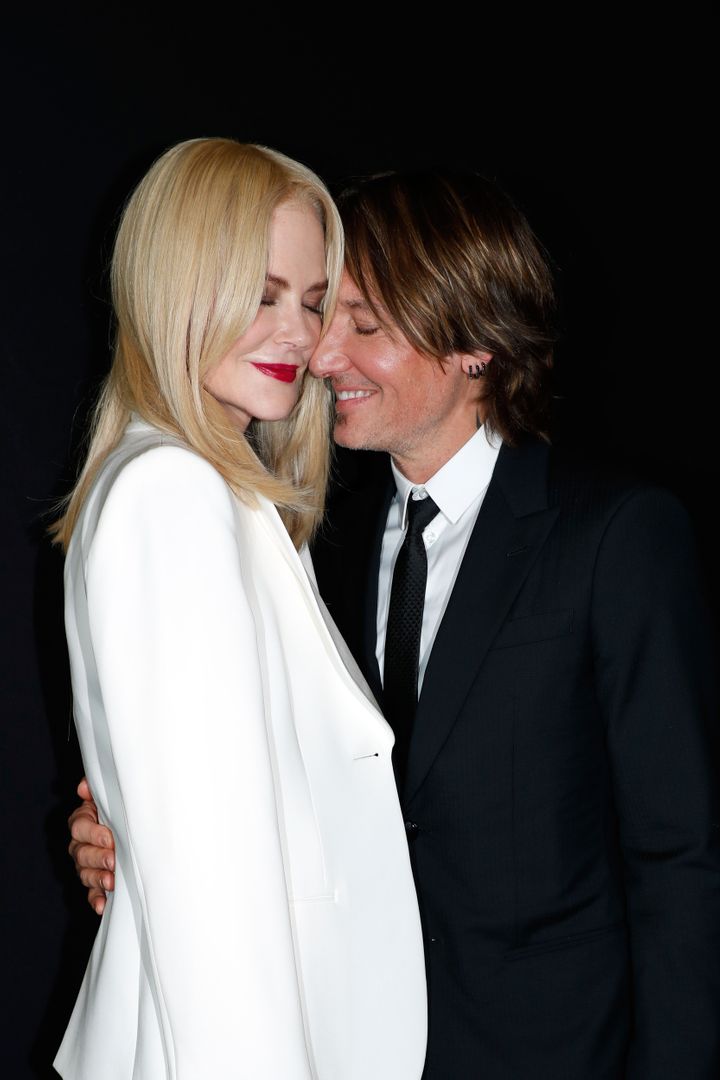 Nicole Kidman and Keith Urban attend the Giorgio Armani Prive Haute Couture Fall/Winter 2019 2020 show as part of Paris Fashi