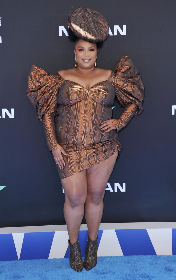 Lizzo arrives at the 2019 BET Awards.&nbsp;