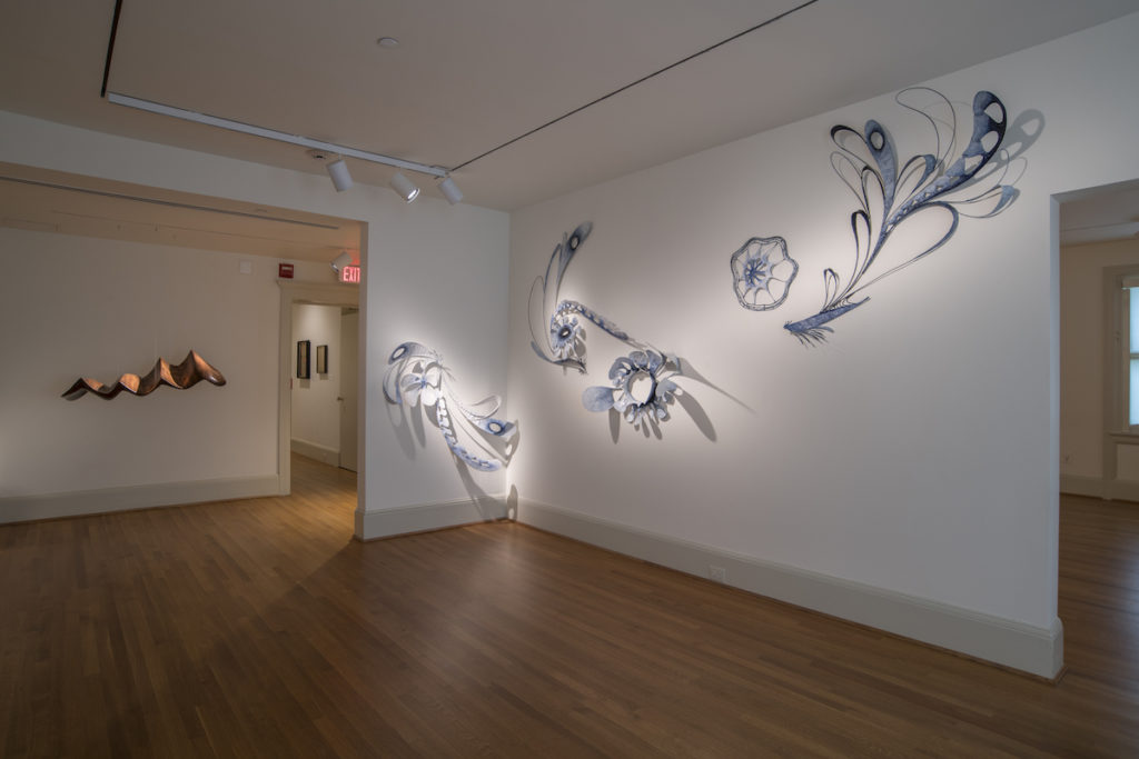 Installation view of "Earth Songs for a Night Sky," 2019, at the Phillips Collection, Washington, D.C.