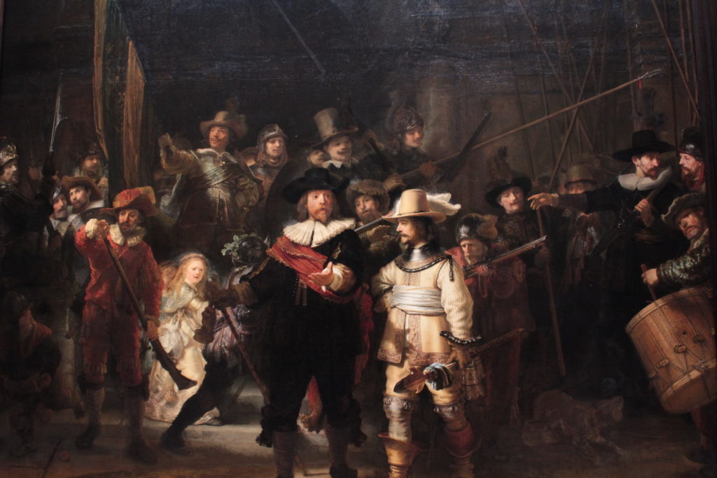 Rembrandt's <em> The Night Watch </em> 1642. 