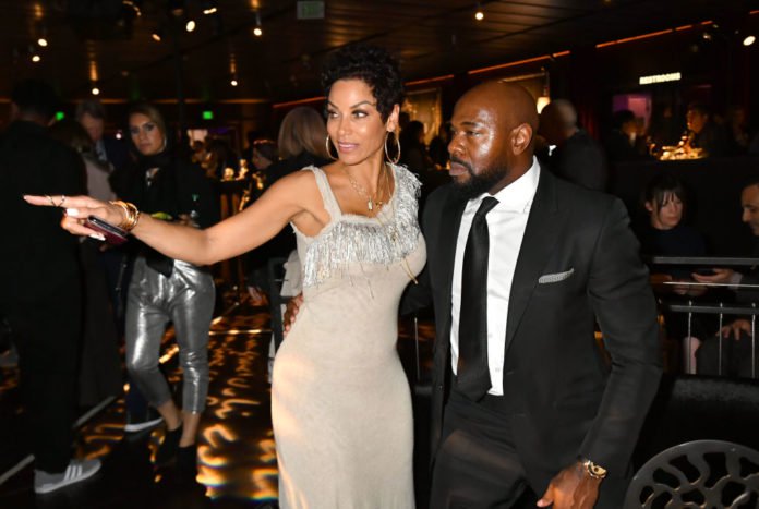 Director and Executive Producer Antoine Fuqua (R) and Nicole Murphy attend the after party for the Los Angeles Premiere of 