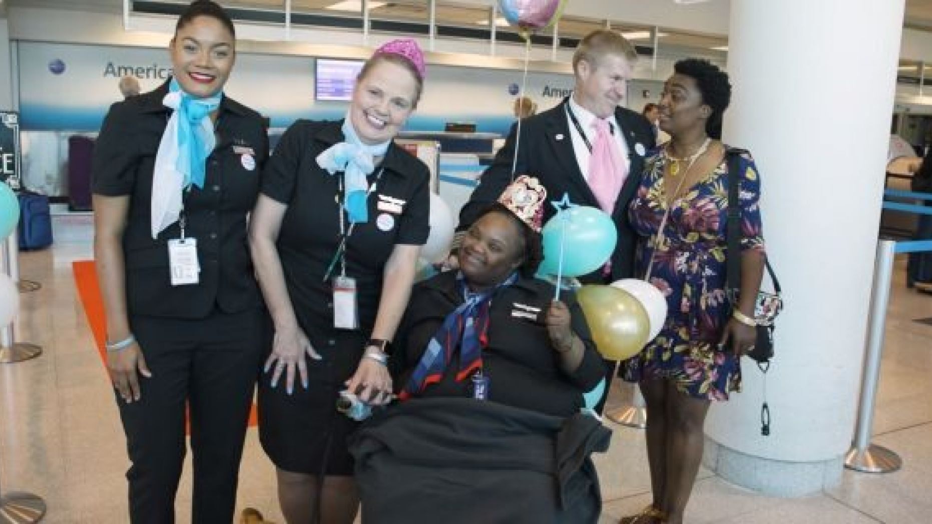 Shantell "Princess" Pooser was first made an honorary flight attendant last year.