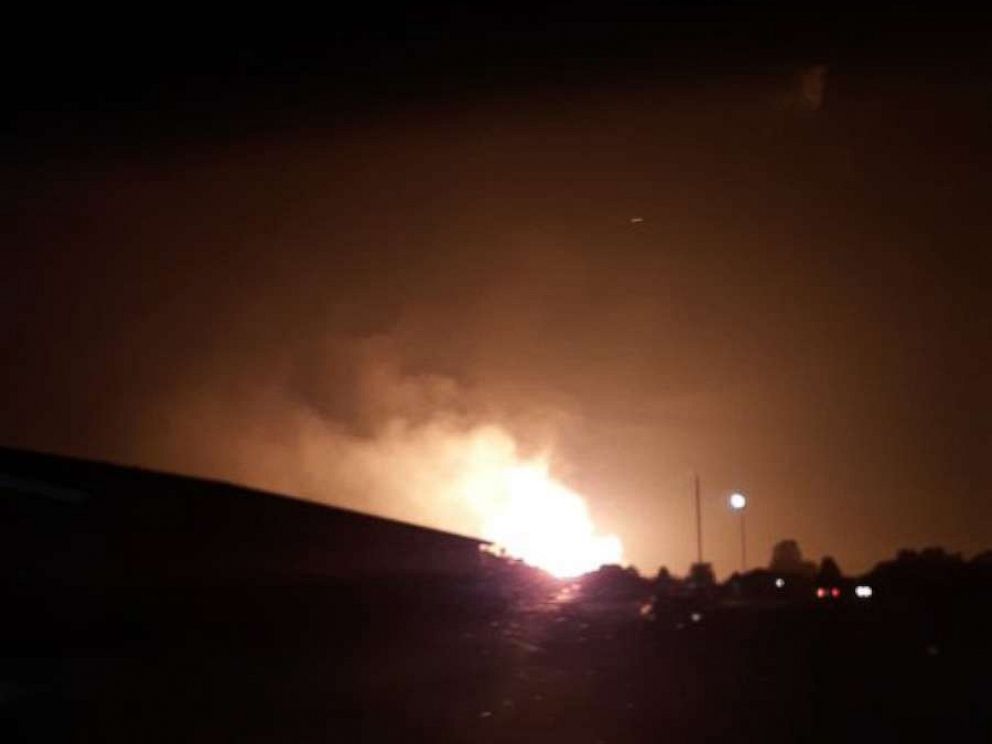 PHOTO: A massive explosion was reported in Lincoln County, Kentucky, early Thursday.