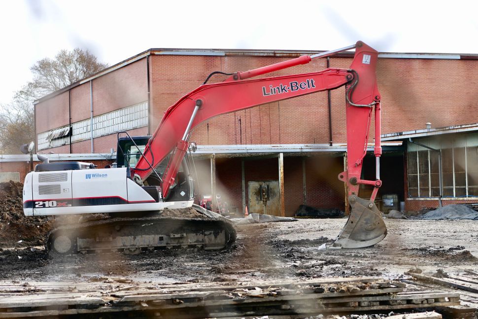 The EPA has taken over the old Carver High School in North Birmingham, storing new dirt for the clean-up of the Superfund sit