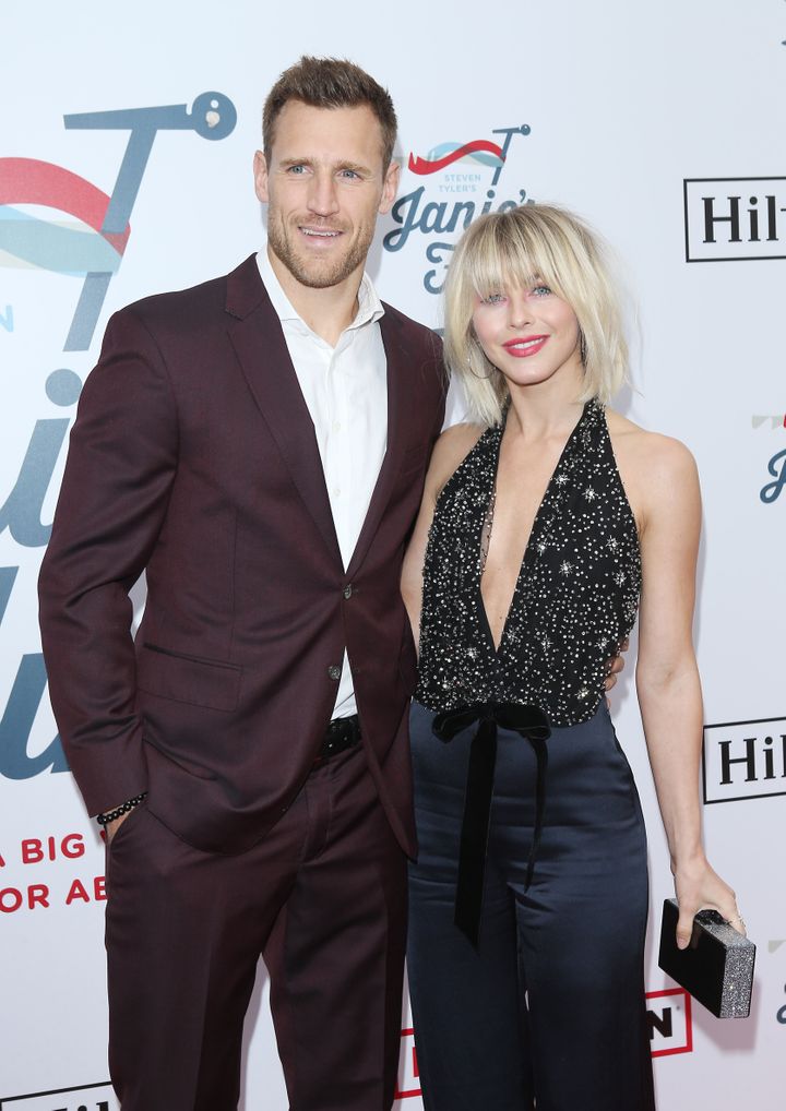 Brooks Laich and Julianne Hough attend a Grammy Awards viewing party in February.&nbsp;