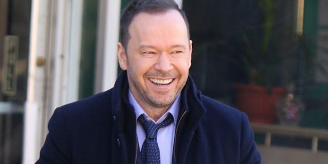 Donnie Wahlberg is seen filming "Blue Bloods" on March 12, 2019 in New York City. (Photo by Jose Perez/Bauer-Griffin/GC Images)