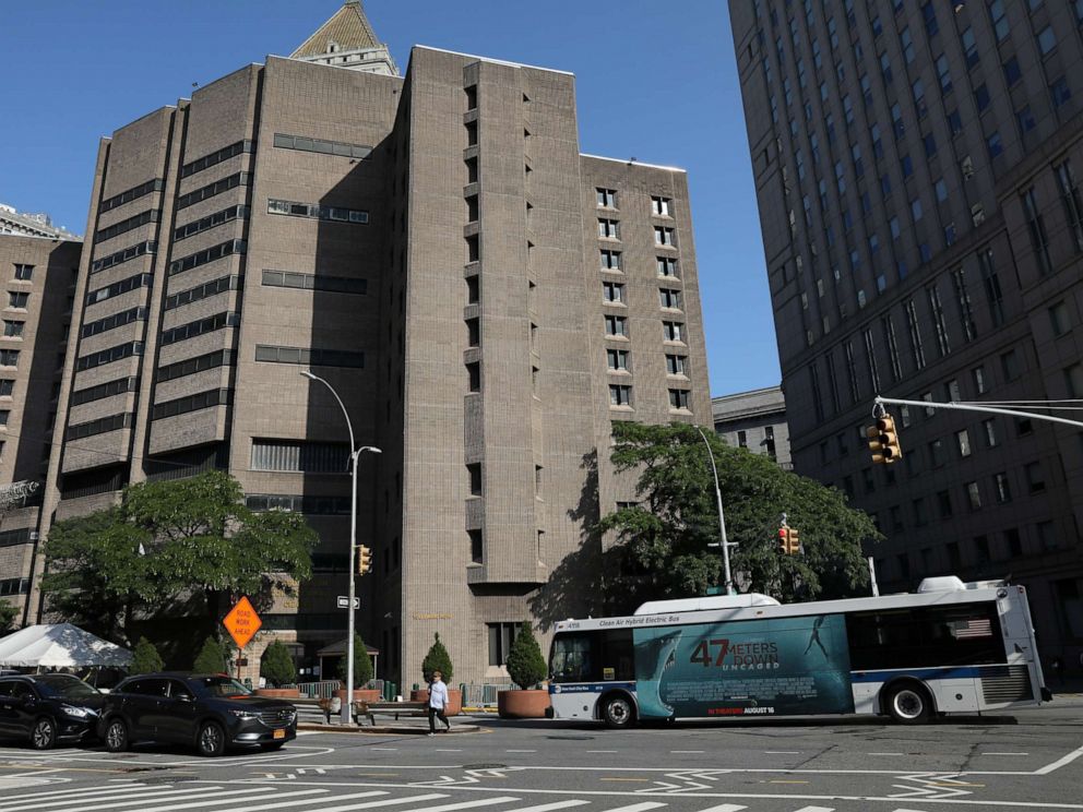 PHOTO: An exterior view of the Metropolitan Correctional Center jail where financier Jeffrey Epstein, who was found unconscious with injuries in the Manhattan borough of New York City, New York, July 25, 2019.