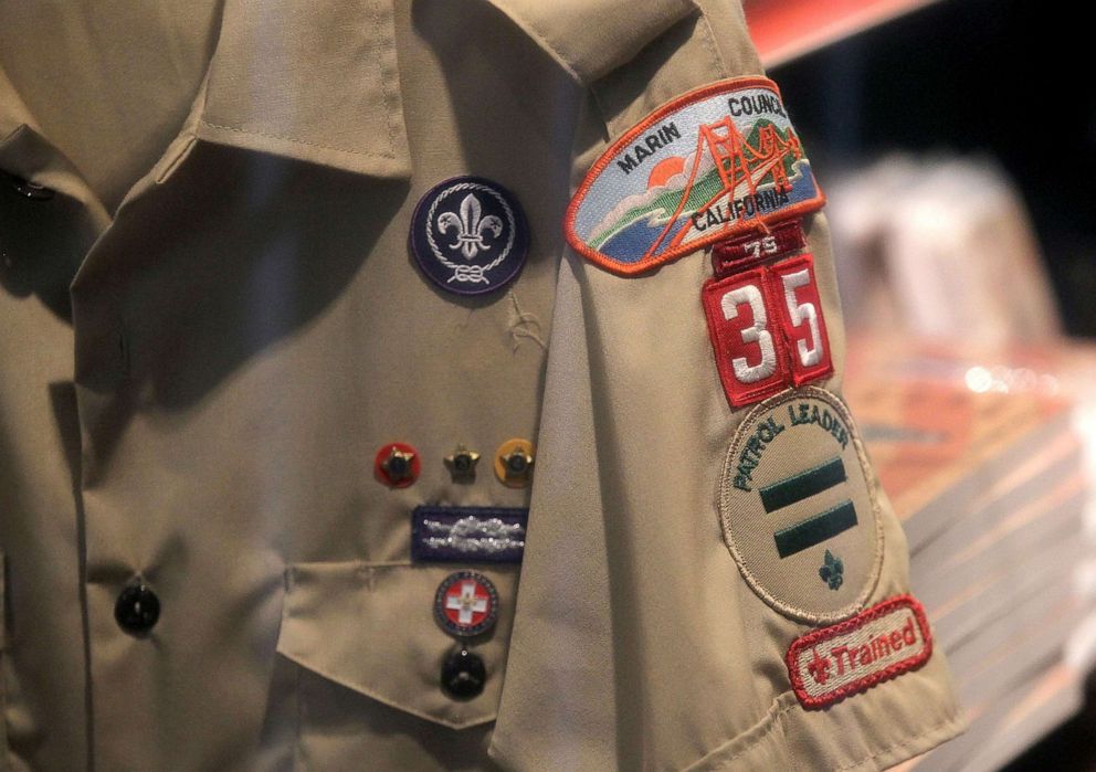 PHOTO: A Boy Scout uniform hangs in a store, July 27, 2015, in San Rafael, Calif.
