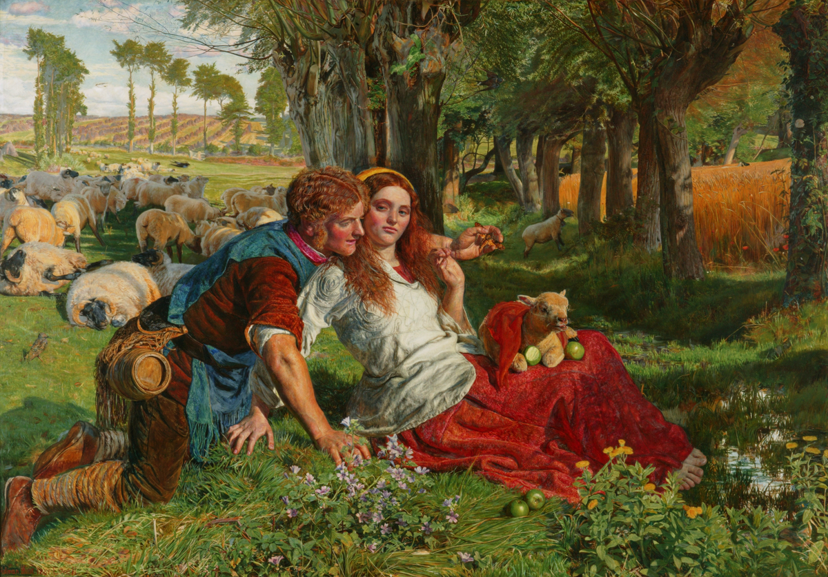 William Holman Hunt, 'The Hireling Shepherd,' 1851–52.